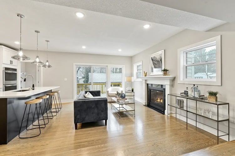Family room addition in Minneapolis by Executive Remodeling
