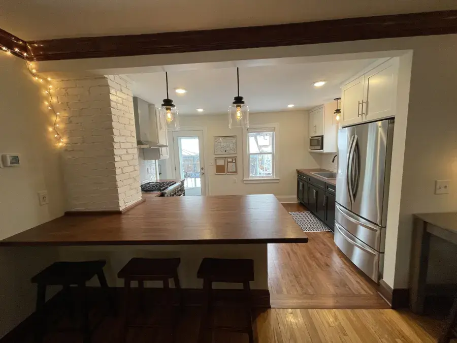 kitchen Remodel Wall Removed Shaker