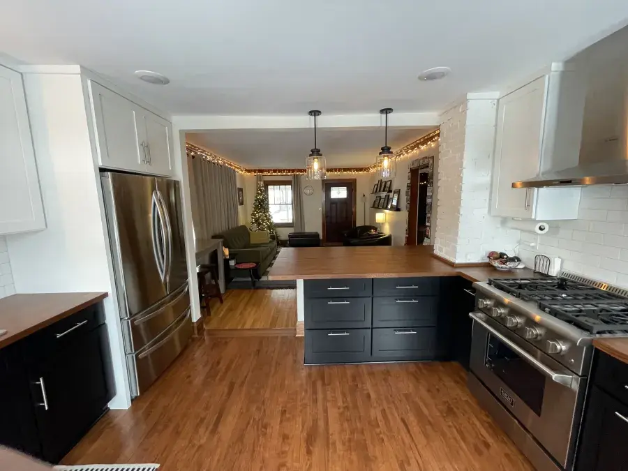 kitchen Remodel Wall Removed Shaker